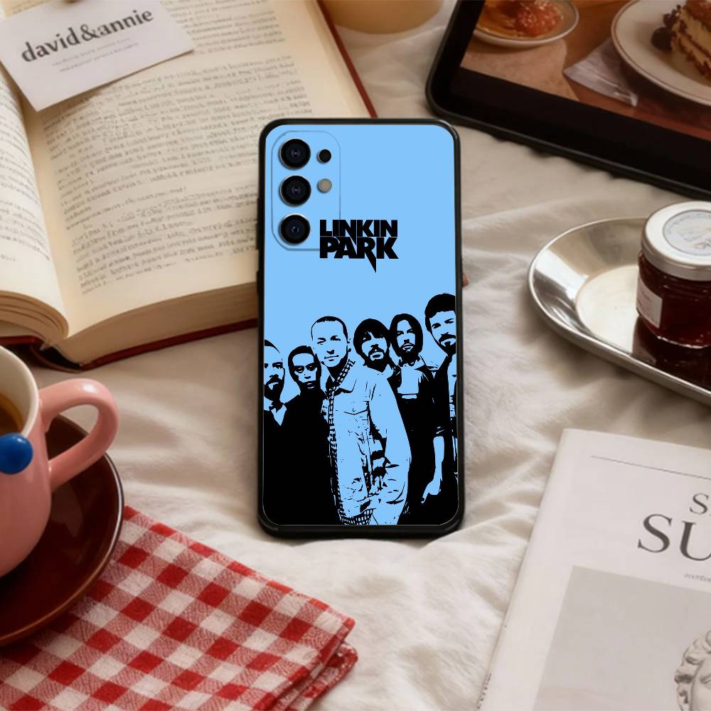 New Metal L-Linkin Park Phone Case For Samsung S 25,24,23,22,30,21,10,9,Ultra,Plus,Lite,FE,4,5 G Soft Black Case