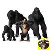 4 Pezzi/set Animali Selvatici Realistici Gorilla Scimpanzé Modello Solido Ornamenti Action Figure Statuetta Giocattoli Educativi per Bambini