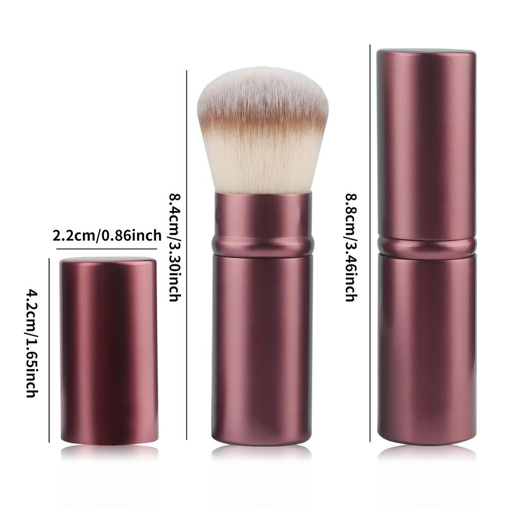 Single Travel Portable Makeup Brush, Telescopic Brush, Blush Brush, Honey Brush, Loose Powder Brush, Multi-functional Makeup Tool