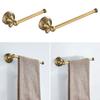 Copper Wall Mounted Tissue Holder Copper Single Towels Rail Rod Toilet Paper Roll Dispenser Bathroom Accessory