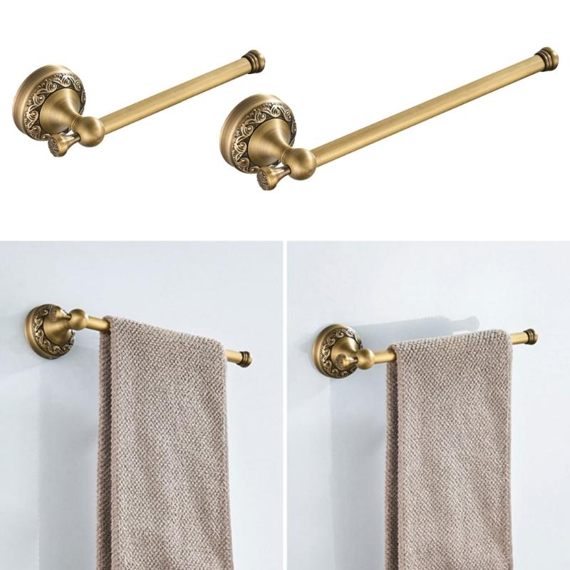 Copper Wall Mounted Tissue Holder Copper Single Towels Rail Rod Toilet Paper Roll Dispenser Bathroom Accessory