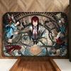 Anime S-Steins;Gate Floor Mat Soft Flannel Floor Mat  Suitable for Entryways, Living Rooms, Bedrooms, and Bathrooms