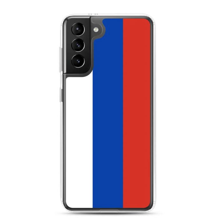 Coque de téléphone - Multicolore - Samsung Galaxy S21 Ultra - Drapeau Russie - TPU - Plastique transparent