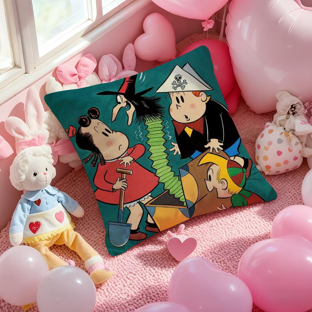 The Little L-Lulu Show Anime Cushion Cover Pattern Printed Pillowcase For Living Room Sofa Cushion Cover & Bedroom Decor