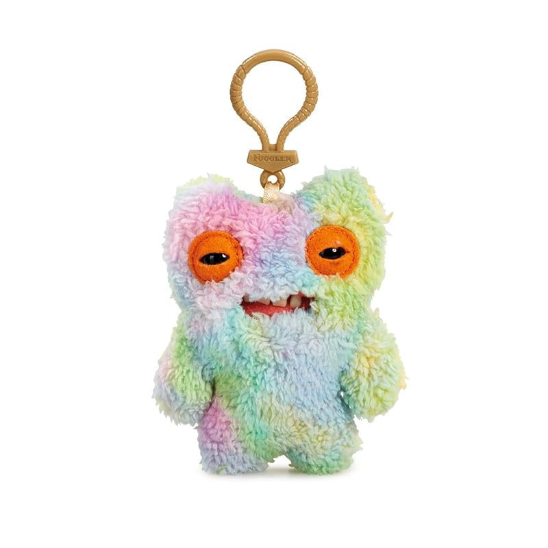 

[Fuggler] key ring Keyrings Munch (Multi-Coloured Tie Dye Fuzzy) height 12cm