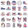 50pcs Independence Day Graffiti Creative Slogan Stickers: Waterproof Phone & Suitcase Decor