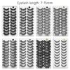 10 Pairs 3D Soft Mink Hair False Eyelashes Crisscross Thick Long Eye Lashes  Women's Beauty