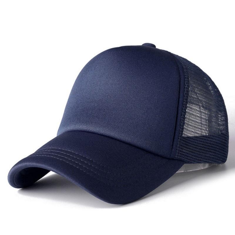 Unisex Cap Casual Plain Mesh Baseball Cap Adjustable Snapback Hats For Women Men Hip Hop Trucker Cap Streetwear Dad Hat