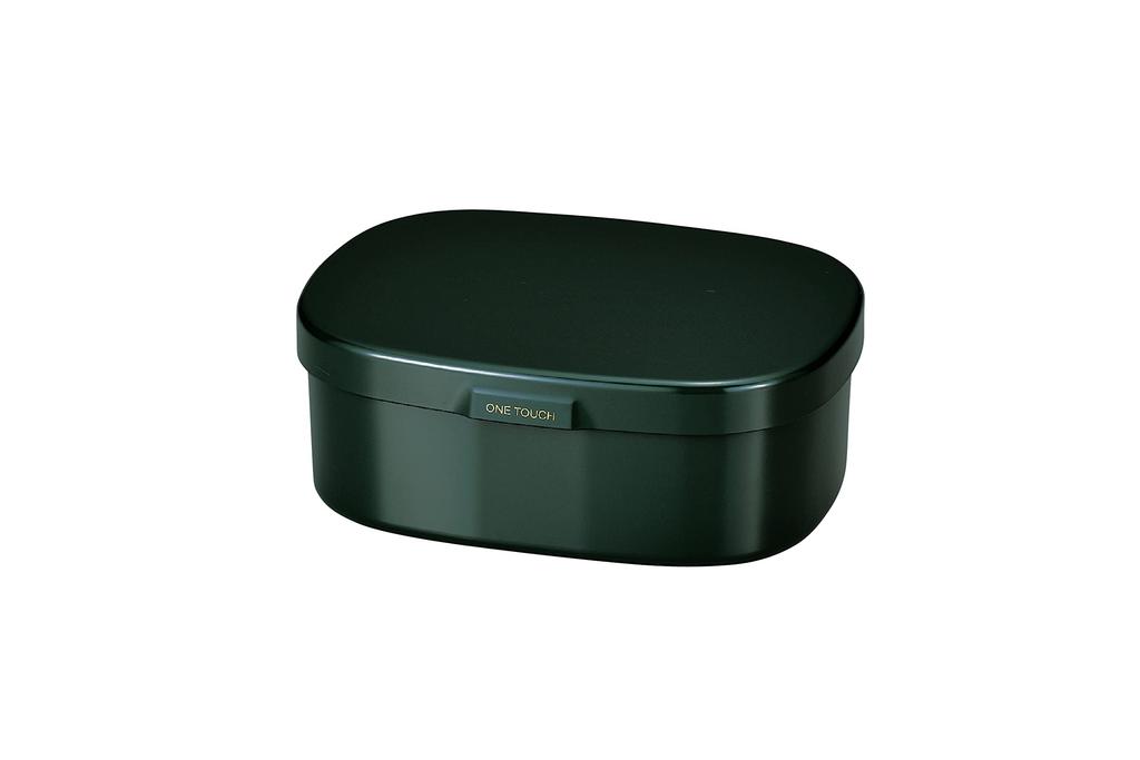 Tatsumiya HAKOYA Lunch Dark Product Made in Japan Quick-Wash Box, Large, 900ml, Green, Smooth, Number 303490,