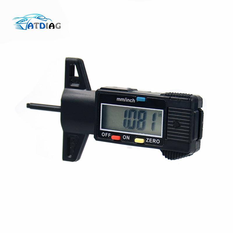 Auto Car Digital Tire Tread Depth Gauge Measurer Tool Caliper LCD Display Tread Checker Tire Tester For Cars