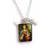 Les Trésors De Lily [J6962] - Virgin Mary 'Religious Icon' Designer Necklace - Virgin and Child - 32x23 Mm