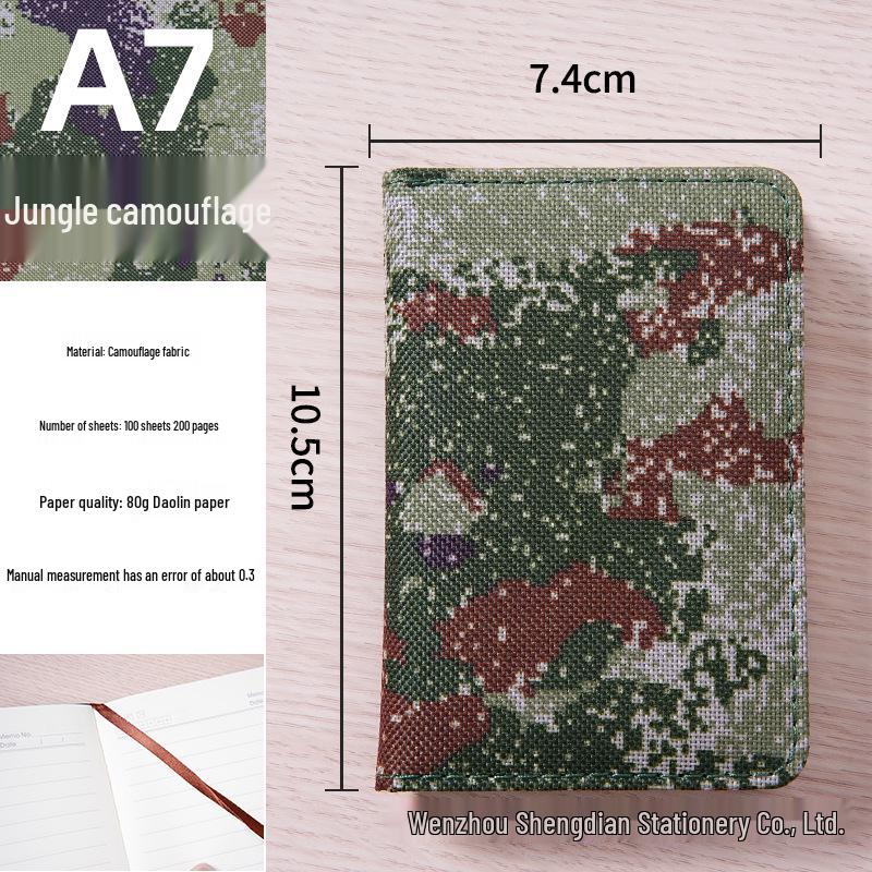 A7 Camouflage Memo Notebook - Customizable Business Office Edition