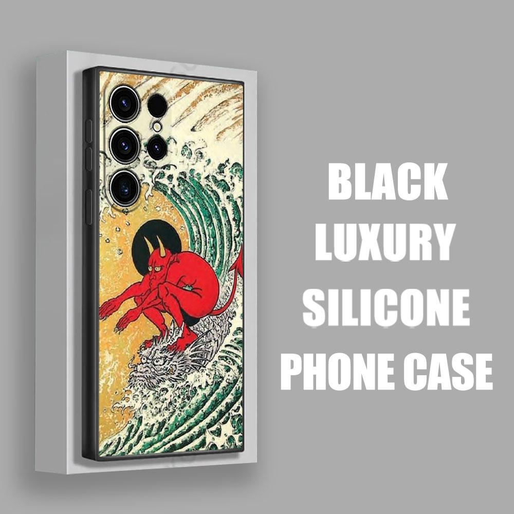 Japanese Culture Wave Dragon Anime S26Ultra Case For Samsung Galaxy S26 S25 S24 S23 S20 S21 FE S22 Ultra Plus Cases Phone Cover
