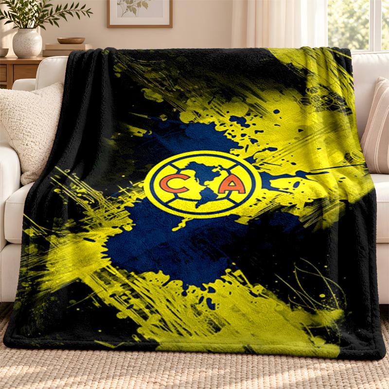Club America blanket Flannel Blanket Soft Cozy Plush Throw for Sofa Bed Lightweight Home Decoration Outdoor camping