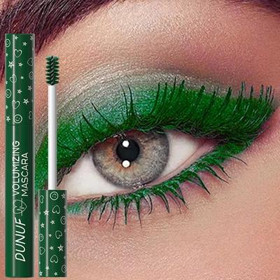 Colorful Curling Mascara Stage Makeup Waterproof Green Mascara Cream Blue Purple Curling Lengthen Quick Dry Eyelashes Makeup