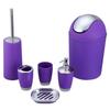 Elegant Euro-American Bathroom Set: 6-Piece Toiletries & Electroplated Lotion Bottle