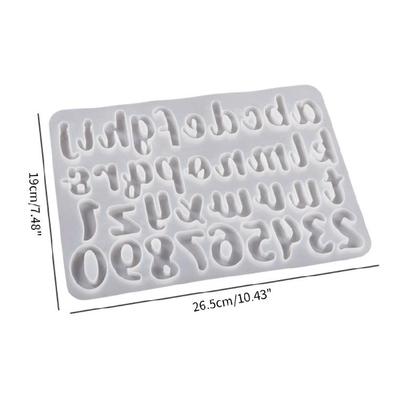 Silicone Mold Numbers Letter Resin Mould Pendant Epoxy Casting Mold Jewelry Tool