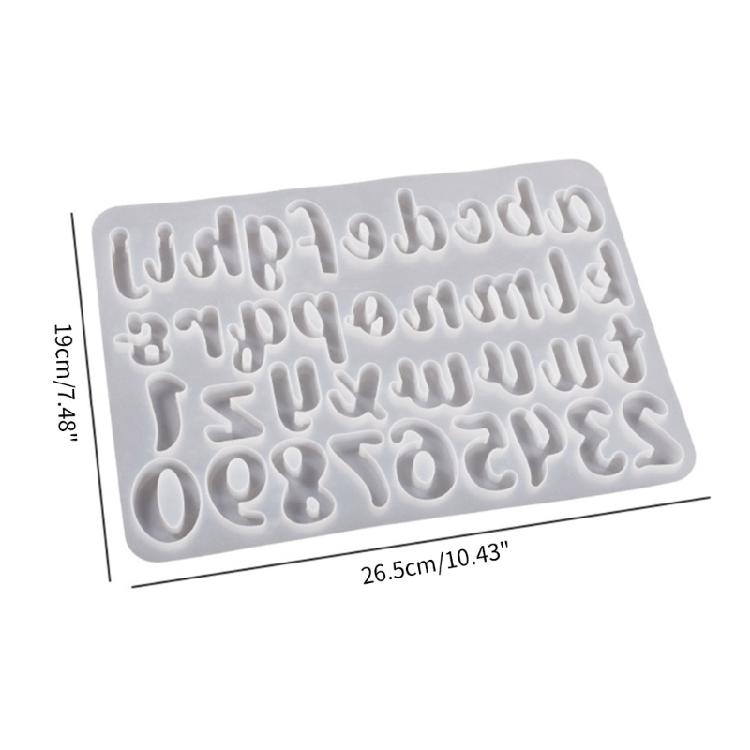 Silicone Mold Numbers Letter Resin Mould Pendant Epoxy Casting Mold Jewelry Tool