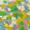 Around 107pcs Soft Acrylic Mosaic Tiles Heart-shaped Mix Colorful Tiles DIY Mosaic Making for Craft Arts Accessories 9