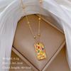 Real Gold Cold Necklace In The E-Commerce Good Goods Furnace, Women'S Collarbone Chain With Jewelry