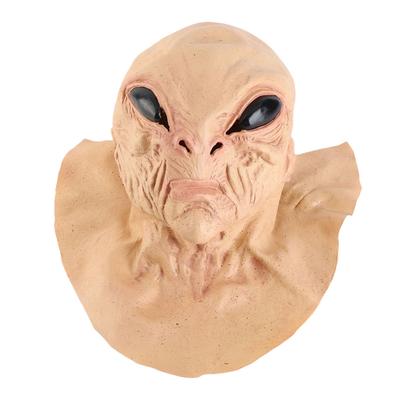 Halloween Alien Head Face Cover for Adult and Kids Realistic Alien Face Cover Latex Full Head Face Covers