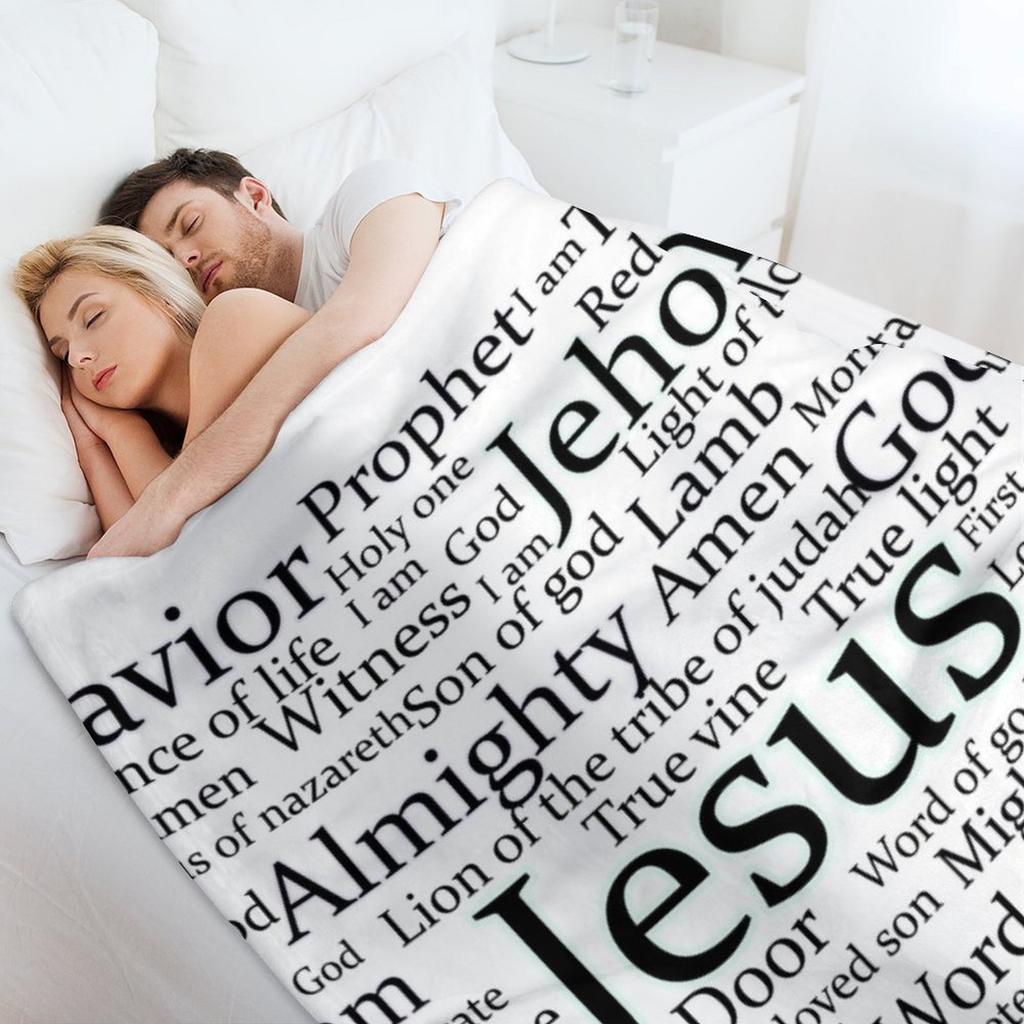 The names of Jesus Throw Blanket Thermals For Travel Sofa Quilt Travel Furry Blankets