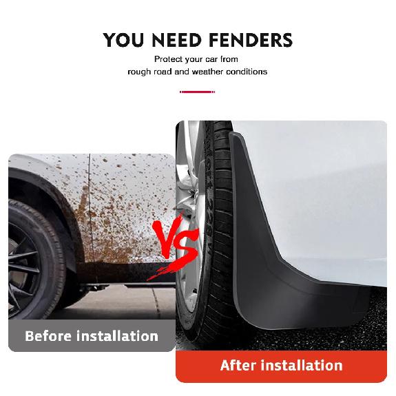 For Nissan Micra / March K13 2010 2011 2012 2013 Fender Mudguard Mud Flaps Guard Splash Flap Mudguards Car Accessories