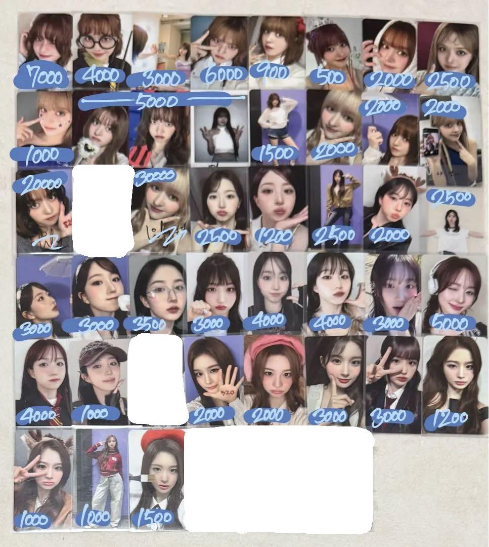 

[USED] NMIXX Lily, Hyewon, Seol-yun, Ji-woo, and Gyu-jin autographed trading cards