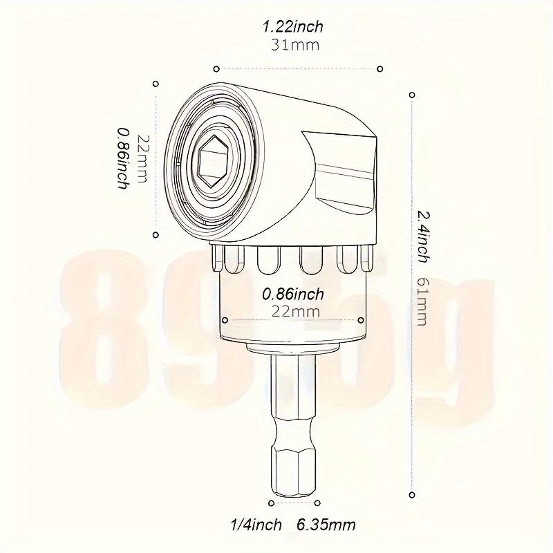4pcs Impact Grade Tool Set with Socket Adapter&Extension-Durable Metal Construction,Includes 1/4",3/8",1/2"Hex Shank Drill Bits