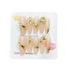 Luxurious French Gold & Diamond Press-On Nails: Elegant High-End Skin-Whitening Style, Trending Manicure Fashion