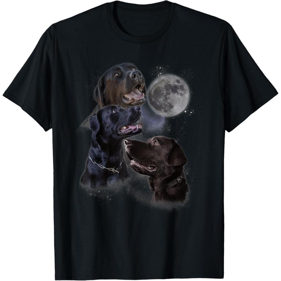 

Howling at the Moon Shirt - Funny Labrador Retriever T-Shirt XXXXXL різнокольоровий