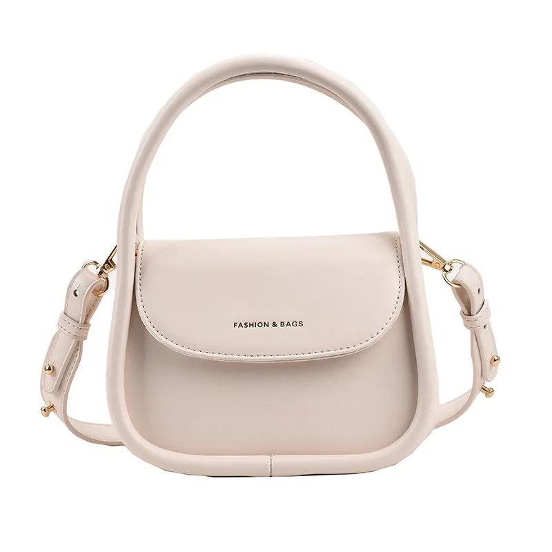 Mini PU Leather Shoulder Crossbody Bags for Women 2023 Summer Hit Simple Fashion Brand Handbags and Purses Female Cute Totes
