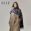 ELLE Women's 100% Pure Wool Double-Sided Scarf