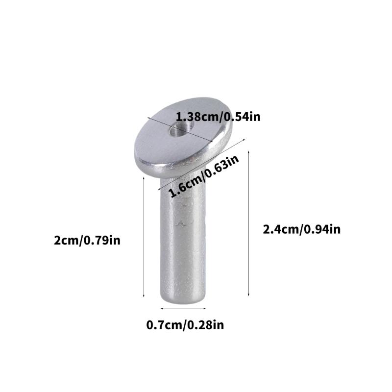 10pcs Sturdy Stainless Steel Materials Angled Sleeves for Wire Rope Railing and Wood Post Support Household Use