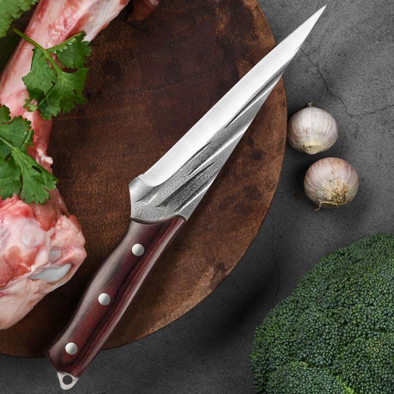 Boning Meat Cutting Knife Stainless Steel Delicate Small Pointed Knife with Shell Easy To Fit Kitchen Multi-purpose Knife