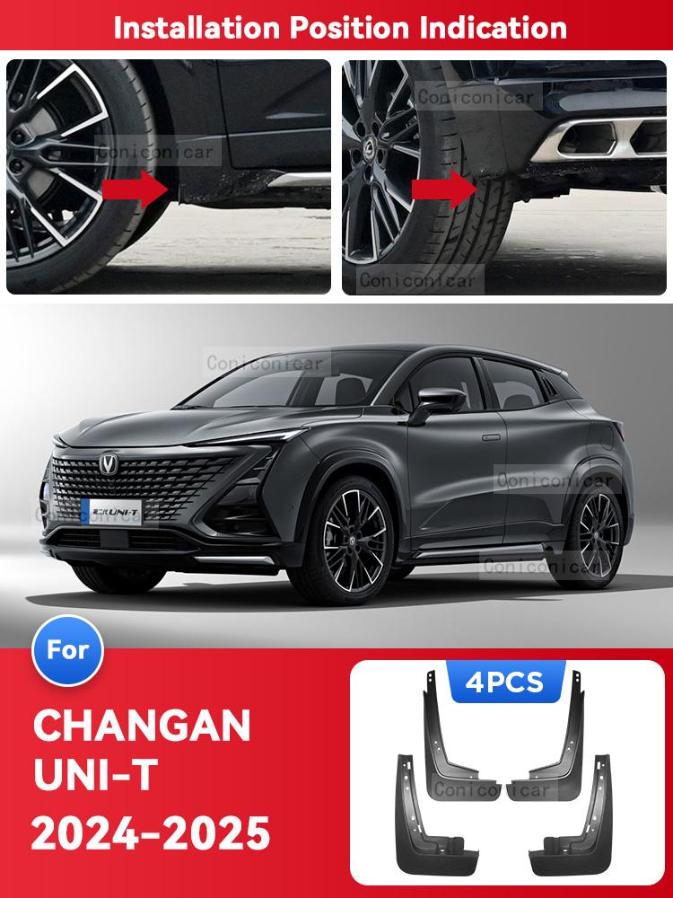 For CHANGAN UNI-T 2025 UNIT Mud Flaps Splash Guard Mudguards MudFlaps Front Rear Wheel Fender Styling Car Accessories