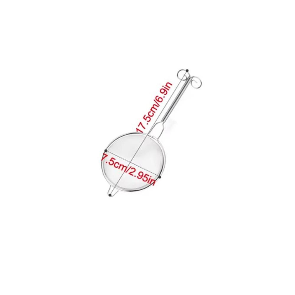 Stainless Steel Matcha Sifter Bamboo Very Fine Mesh Fine Mesh Strainer Rust-Proof Easy to Clean Cocktail Sieve for Kitchen