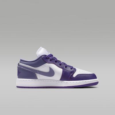 Jordan 1 Low Court Purple White Dusty Amethyst (GS)