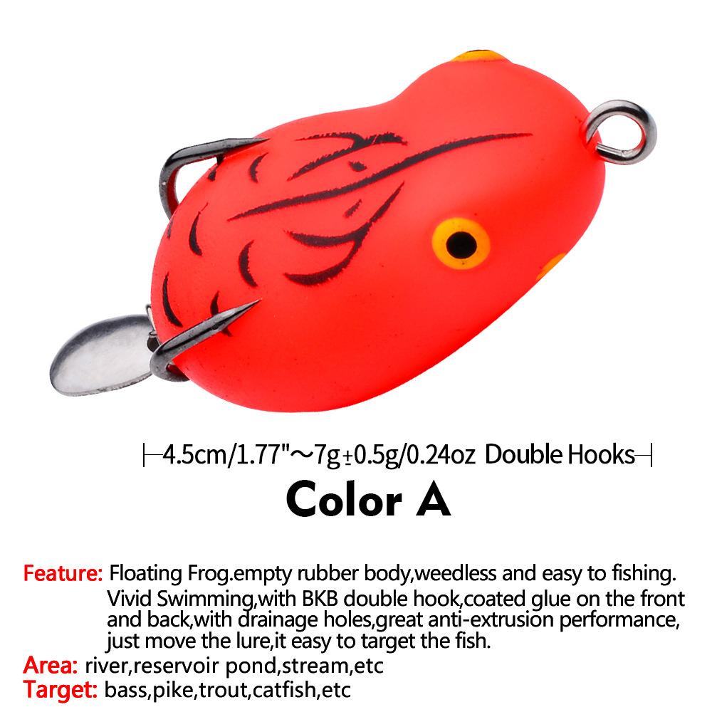 Mini Thunderfrog Lure Bait Simulation Road Subfalse Bait Soft Bait Lure Bait Black Fish Bait Modification Thunderfrog Soft Bait