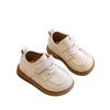 2025 spring new British style baby leather shoes soft-soled toddler shoes spring and autumn children's beanie shoes single shoes autumn style