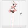 Multi-Bloom Artificial Magnolia Flowers Branch Pink Plastic Fake Flower  Living Room Ornaments