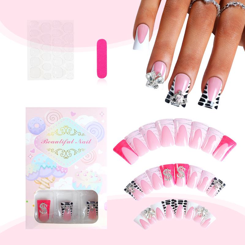 

Трендовые носимые аксессуары для ногтей ручной работы «Утиная лапка» 2024 года с короной-бабочкой