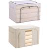 Thickened Steel Frame Transparent Mesh Foldable Storage Box No-Drill Toy Quilt Storage Box  Book