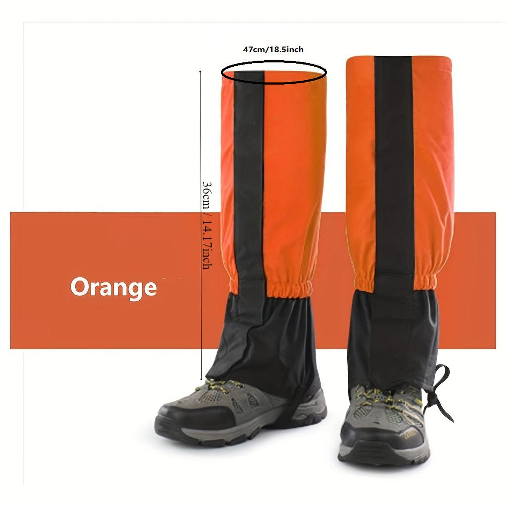 Leg Boot Gaiters Hiking Leg Gaiters Snake Gaiters- Snake Bite Protection for Lower Legs Adjustable Snow Boot Gaiters for Hiking and Snowshoeing