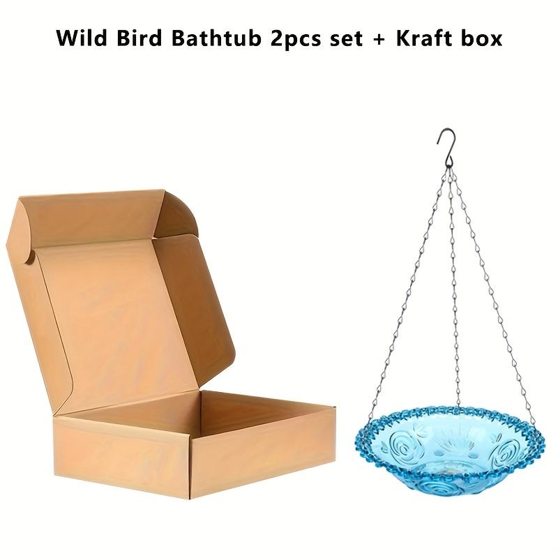 ORNAMENTAL SUSPENDED BIRD FEEDER - Vibrant Bird Bath Featuring A Chain, To Put Together Hummingbird Present, Suspended Tree & Outdoor Garden Ornament