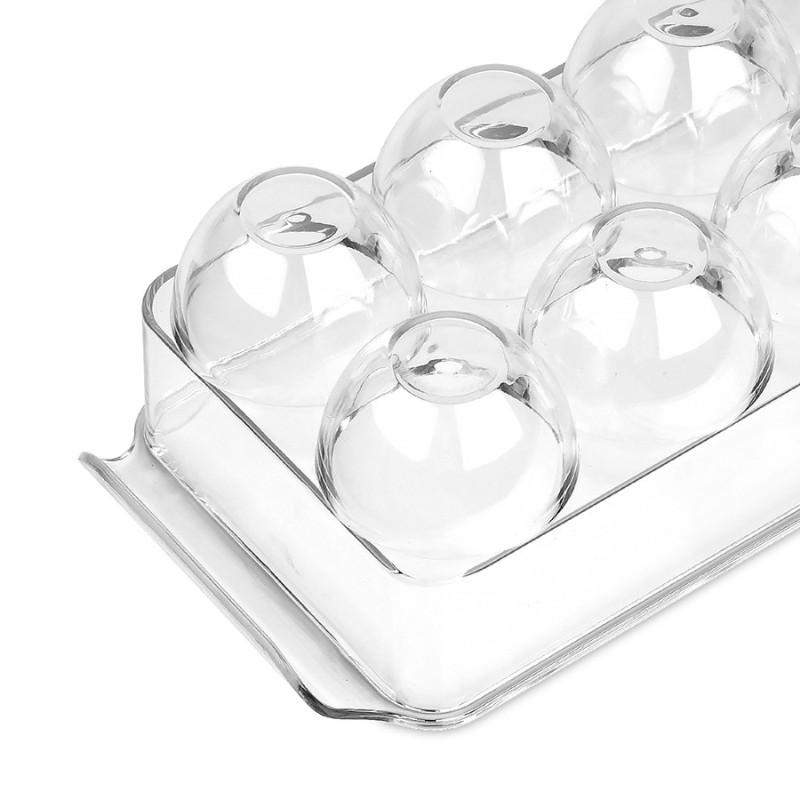 Egg Holder With Lid-Stackable 14-Slot Transparent Plastic Egg Storage Box For Refrigerator