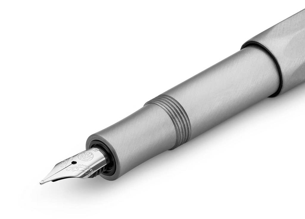 Kaweco Sport Fountain Medium Nib Steel Official Import SLFP-ST Pen, (M), Frame, Dual-Use (Converter/Converter),