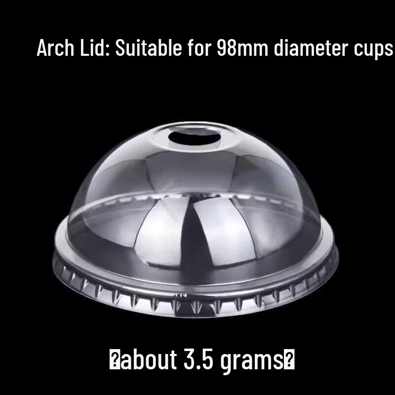 Qiwei 500ml Disposable PET Graduated Coffee Cup with Lid