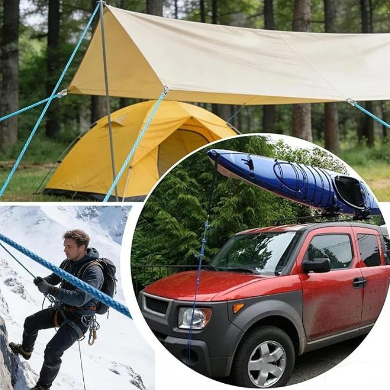 Seilspannwerkzeug Spannvorrichtung Robuster Einziehbarer Spanngurt Seilspanner Für Campingplane Hängematte Bootfahren Outdoor-Ausrüstung