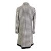 Gucci Excellent Condition Houndstooth with Gold Buttons Coat 38 White X blackUsed